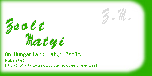 zsolt matyi business card